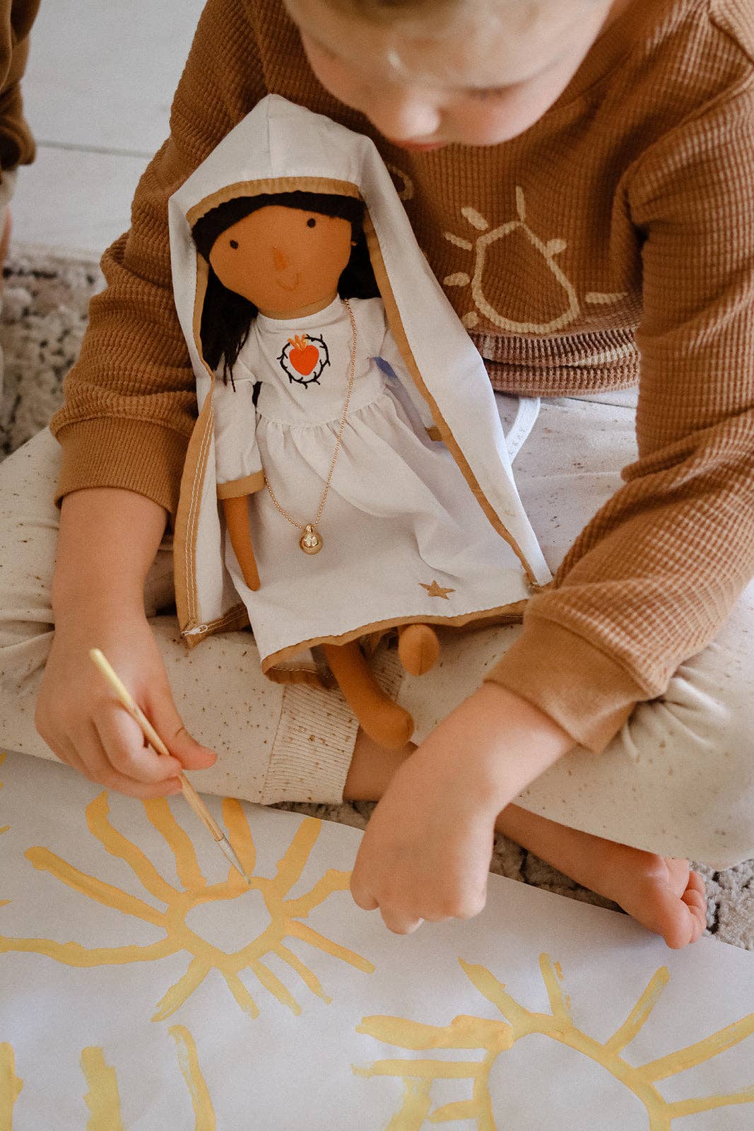 Be A Heart - Our Lady of Fatima Doll Outfit | Catholic Kids Toy Gift