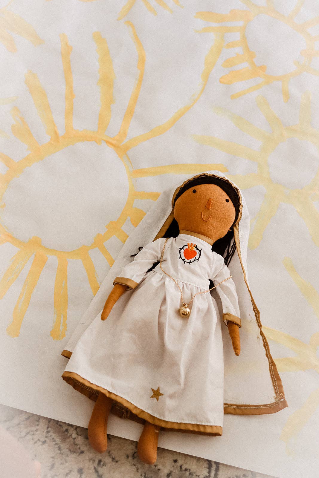 Be A Heart - Our Lady of Fatima Doll Outfit | Catholic Kids Toy Gift