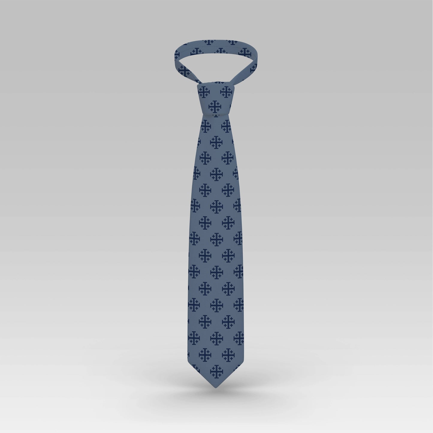 ProselyTies - Blue Jerusalem Cross Necktie