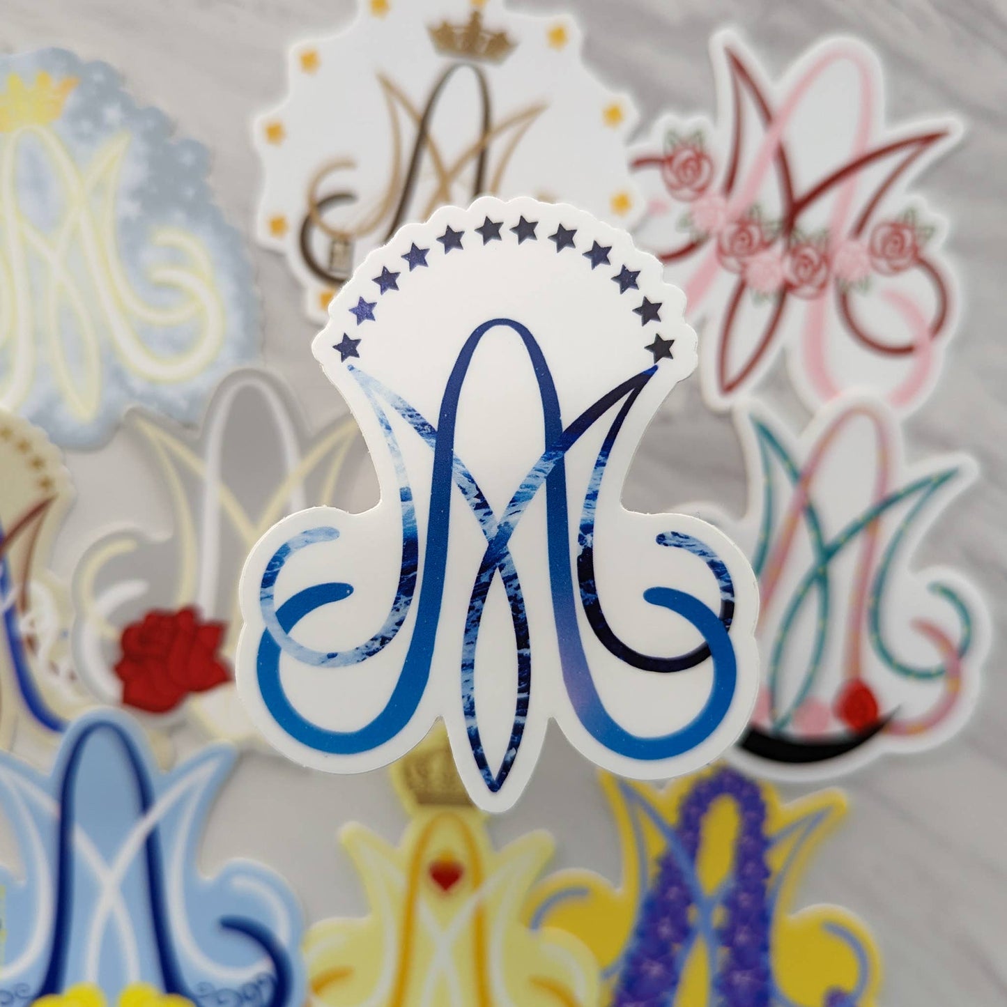 worthy of Agape - Stella Maris Auspice Maria Sticker