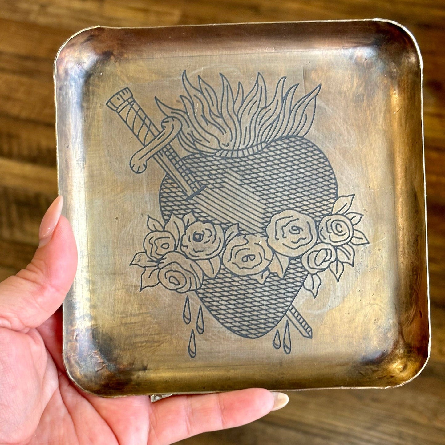 Hearts of the Holy Family 6x6 Tray: Immaculate Heart