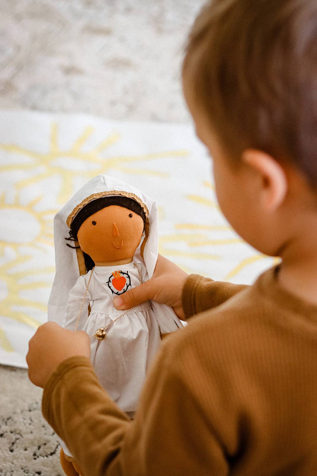 Be A Heart - Our Lady of Fatima Doll Outfit | Catholic Kids Toy Gift