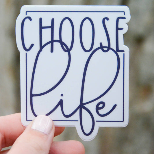 Saint Clare and Francis - Choose Life Catholic Vinyl Sticker
