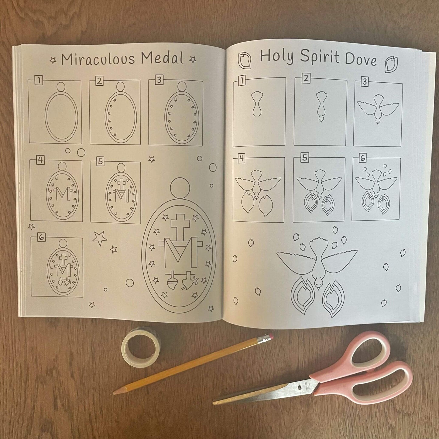 Brick House in the City - Catholic 2-In-1 Art Book