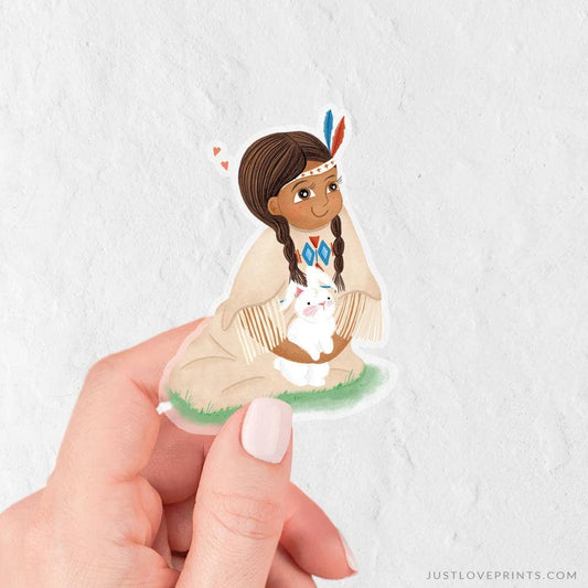 Just Love Prints - St. Kateri "Kid Saint" Vinyl Sticker