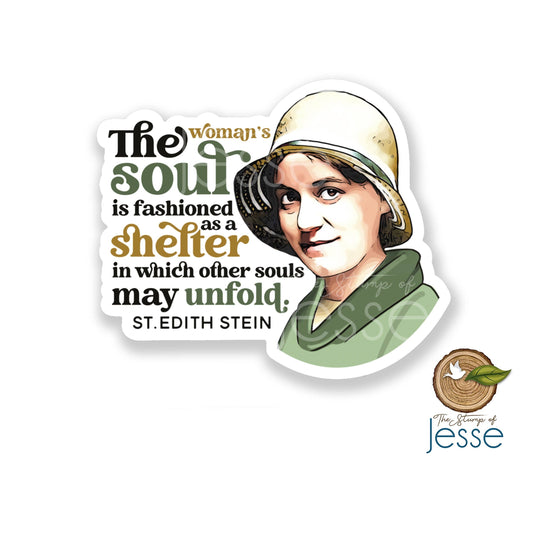 The Stump of Jesse - St. Edith Stein Waterproof Catholic Sticker
