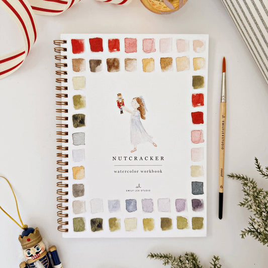 emily lex studio - Nutcracker watercolor workbook