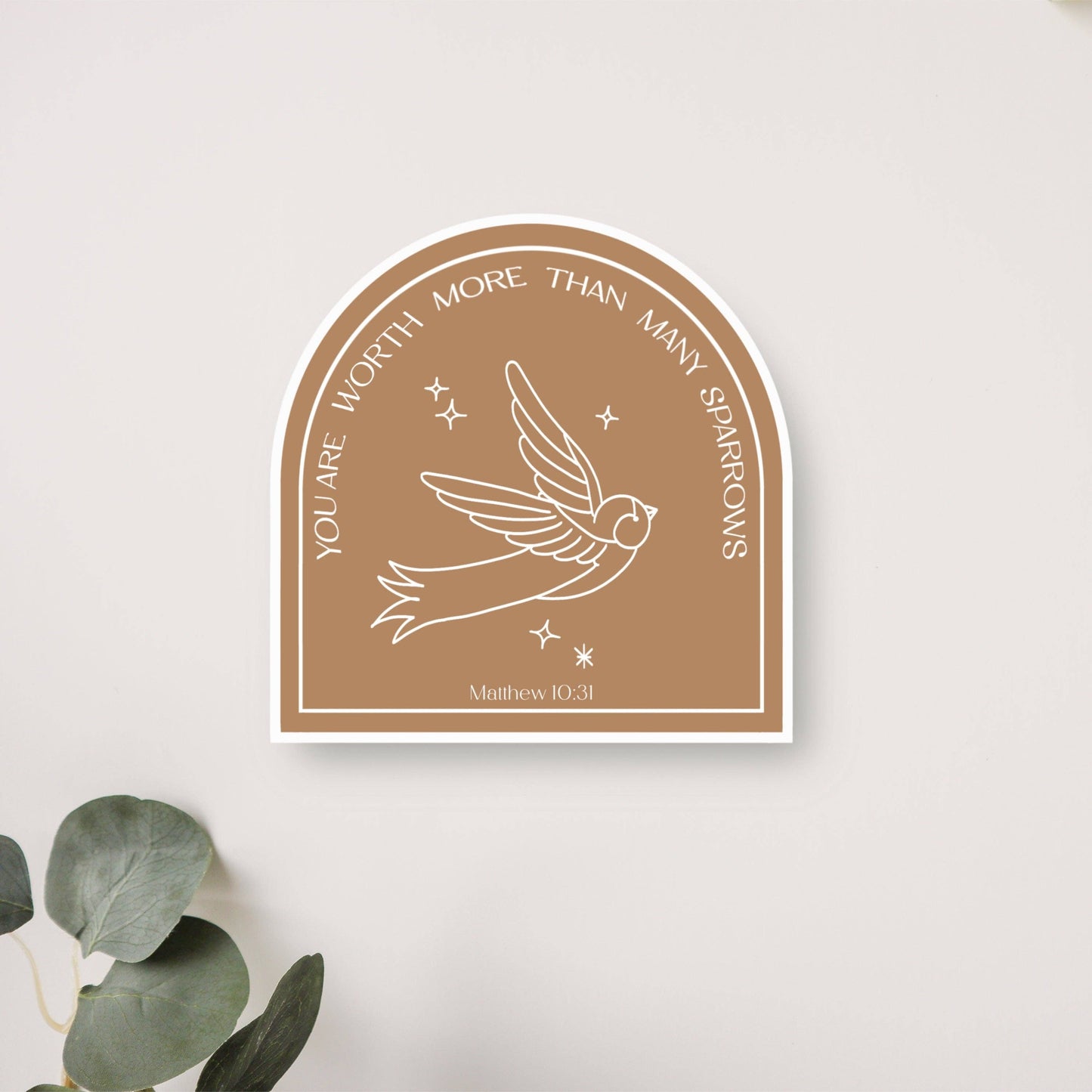 Peony&June Illustration - Worth More Than Sparrows Vinyl Sticker
