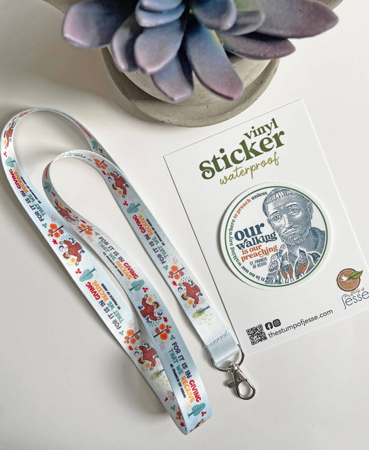 The Stump of Jesse - St. Francis of Assisi Lanyard & Catholic Gift