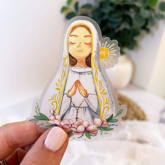Just Love Prints - Our Lady of Fatima Vinyl Sticker