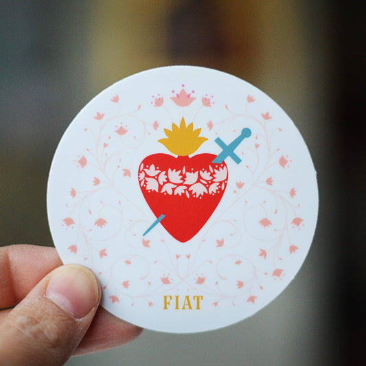 Little Way Design Co. - Immaculate Heart Vinyl Sticker