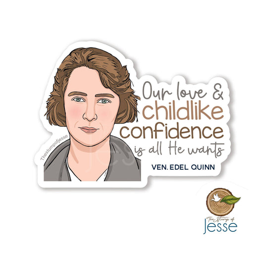 The Stump of Jesse - Ven. Edel Quinn Waterproof Catholic Sticker