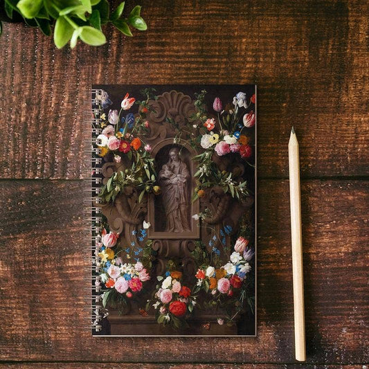 The Retro - a Full of Grace USA Company - Garland of Marian Flowers Journal