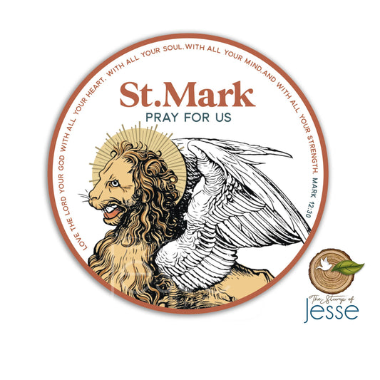 The Stump of Jesse - St. Mark Symbol Waterproof Catholic Sticker