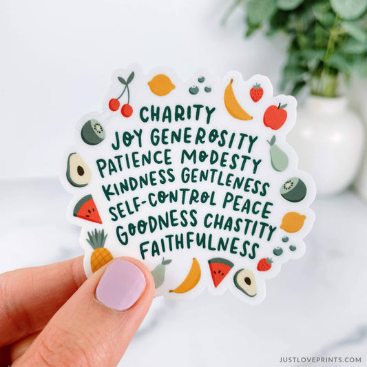 Fruits of the Holy Spirit Vinyl Sticker