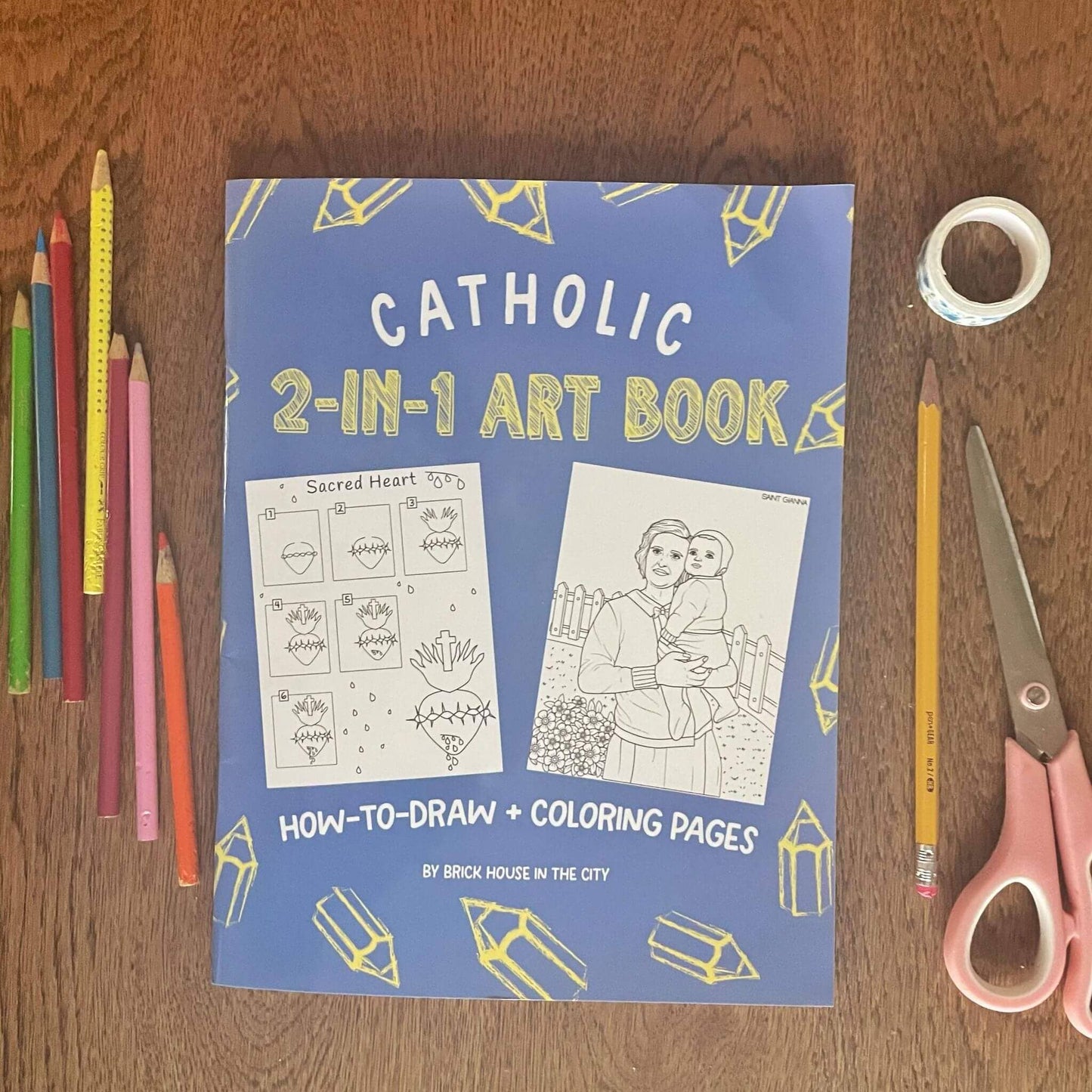 Brick House in the City - Catholic 2-In-1 Art Book