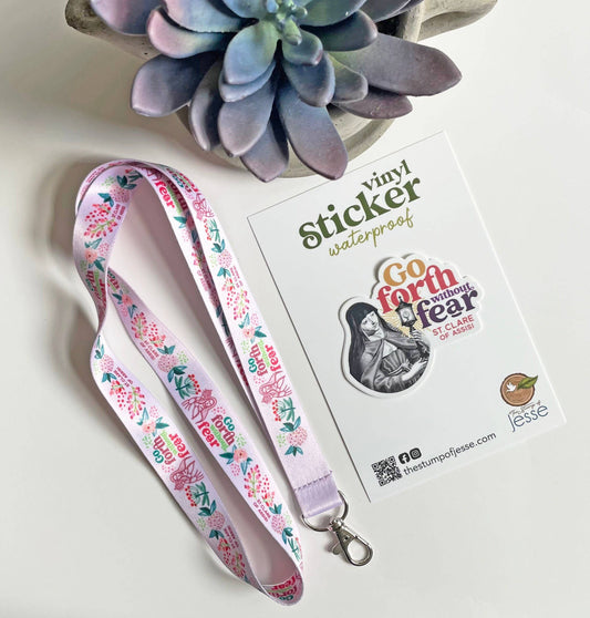 The Stump of Jesse - St. Clare of Assisi Lanyard & Catholic Gift