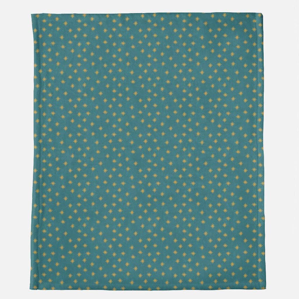The Little Rose Shop - Our Lady of Guadalupe Stars Minky Blanket