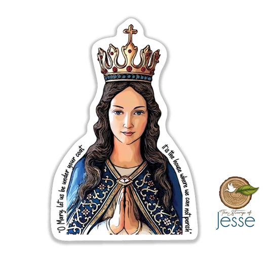 The Stump of Jesse - Blessed Virgin Mary Catholic Sticker