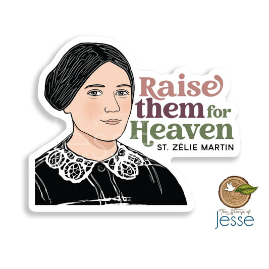 The Stump of Jesse - St. Zelie Martin Waterproof Catholic Sticker